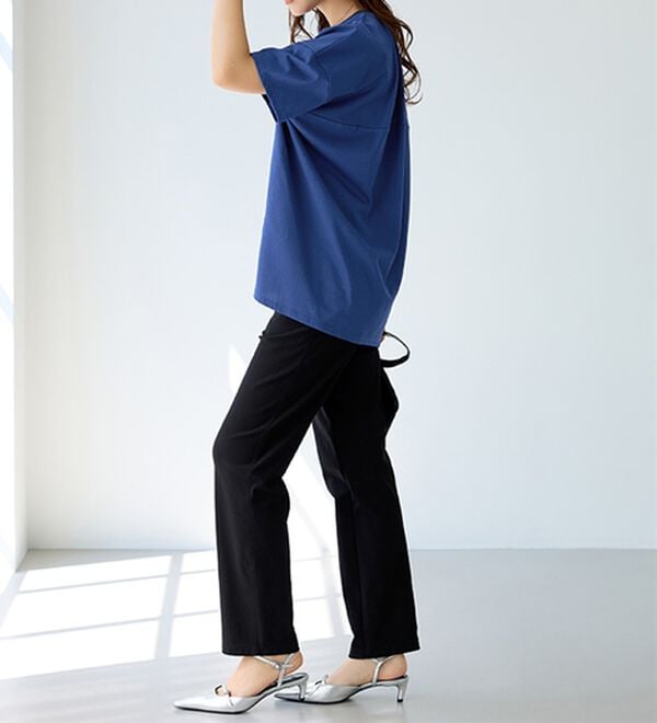 BELLUNA（ベルーナ）の「シュッと体型カバー！コクーンTシャツ（カットソー）」｜詳細画像
