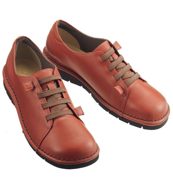 ルフラン（ルフラン）の「＜ラシーナコンフォート＞４Ｅサイドステッチシューズ（スニーカー）」｜モカピンク