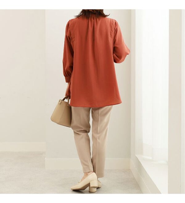 BELLUNA（ベルーナ）の「ビンテージ素材肩タックブラウス（ブラウス）」｜詳細画像