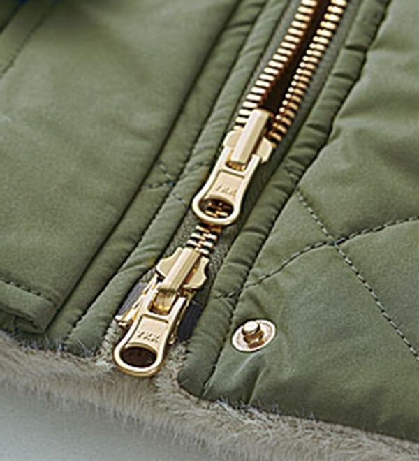 BELLUNA（ベルーナ）の「中わたキルトリバーシブルファーコート（ハーフコート）」｜詳細画像