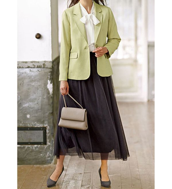 BELLUNA（ベルーナ）の「＜楽スタフィット＞テーラードジャケット（テーラードジャケット）」｜詳細画像