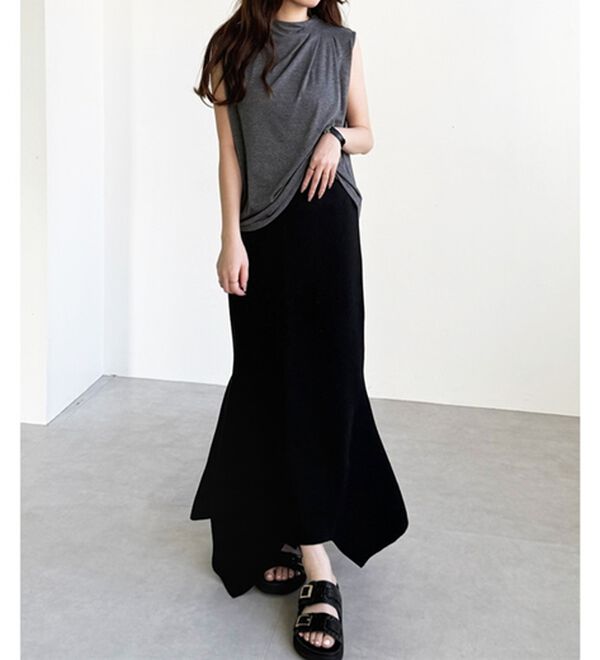 GeeRA（ジーラ）の「サマーニットマーメイドスカート（ロングスカート）」｜詳細画像