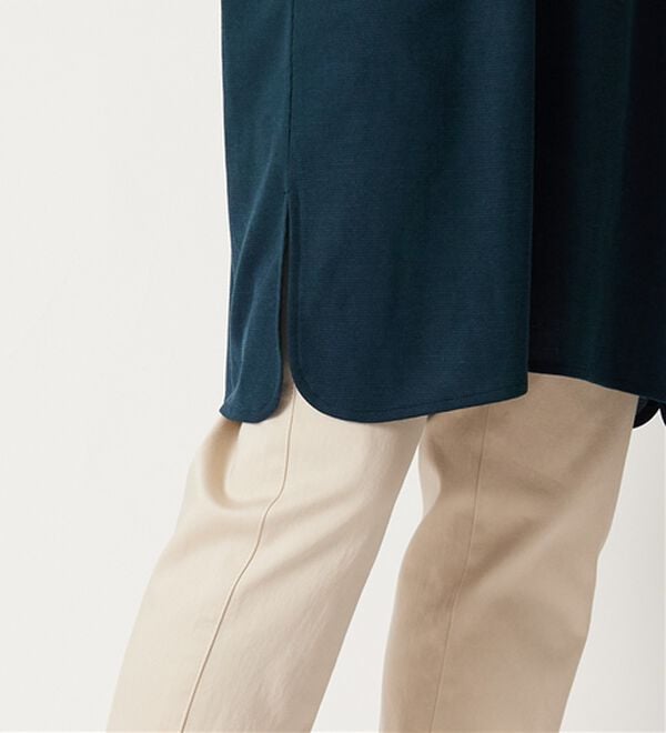 BELLUNA（ベルーナ）の「【接触冷感】かのこ素材タックデザインチュニックワンピース（その他ワンピース）」｜詳細画像