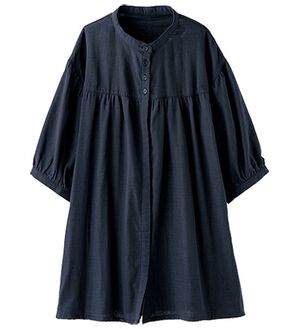 BELLUNA（ベルーナ）の「風が通り抜けるダブルガーゼチュニック（チュニック）」｜詳細画像