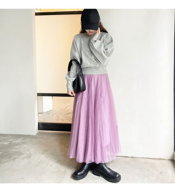 GeeRA（ジーラ）の「フレアーチュールロングスカート（ロングスカート）」｜詳細画像