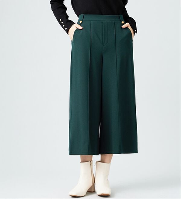 BELLUNA（ベルーナ）の「ツイルストレッチ素材ワイドパンツ（その他パンツ）」｜詳細画像