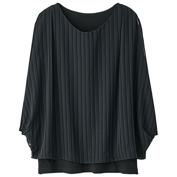 BELLUNA（ベルーナ）の「ふんわりシフォンで視覚効果ブラウス（ブラウス）」｜詳細画像