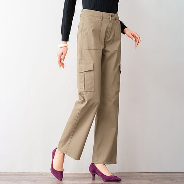 ルフラン（ルフラン）の「ジーンズコレクション（フルレングスパンツ）」｜ベージュ