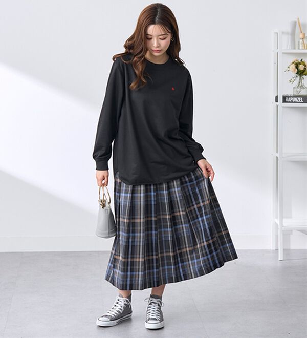 BELLUNA（ベルーナ）の「【ＰＯＬＯ　ＢＣＳ】ミニ裏毛素材デザイントップス（カットソー）」｜詳細画像