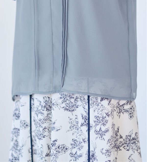 alotta（アロッタ）の「ピンタックパールボタンデザインブラウス（ブラウス）」｜詳細画像