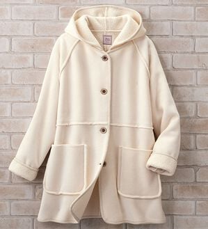 ルフラン（ルフラン）の「裏ボアパーカーコート＜コリット＞（ハーフコート）」｜オフ白