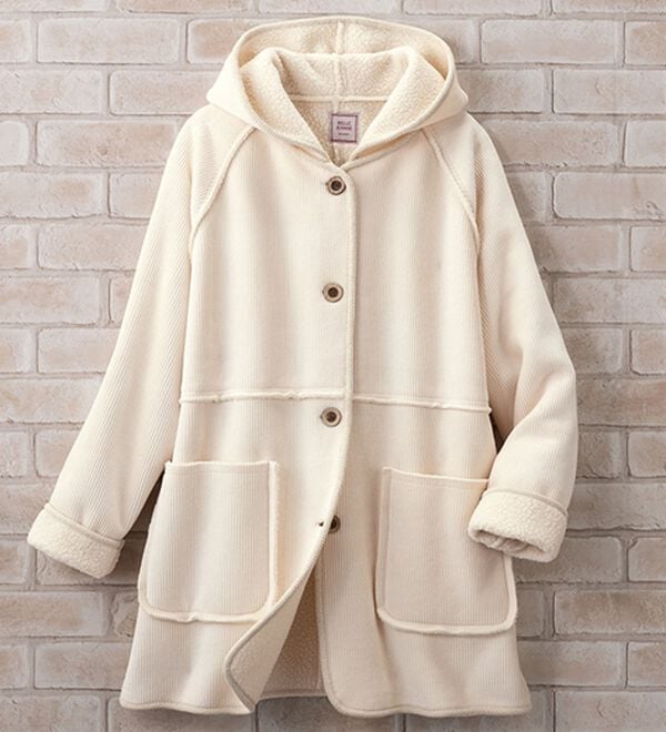 ルフラン（ルフラン）の「裏ボアパーカーコート＜コリット＞（ハーフコート）」｜オフ白