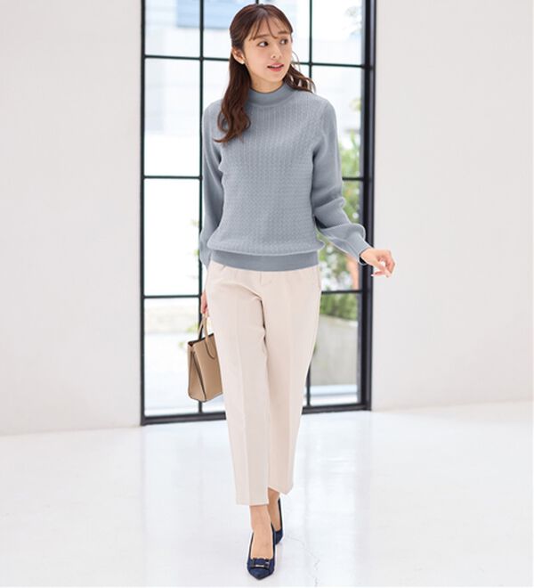 alotta（アロッタ）の「洗える！カシミヤタッチミニケーブルニット（ニット・セーター）」｜詳細画像