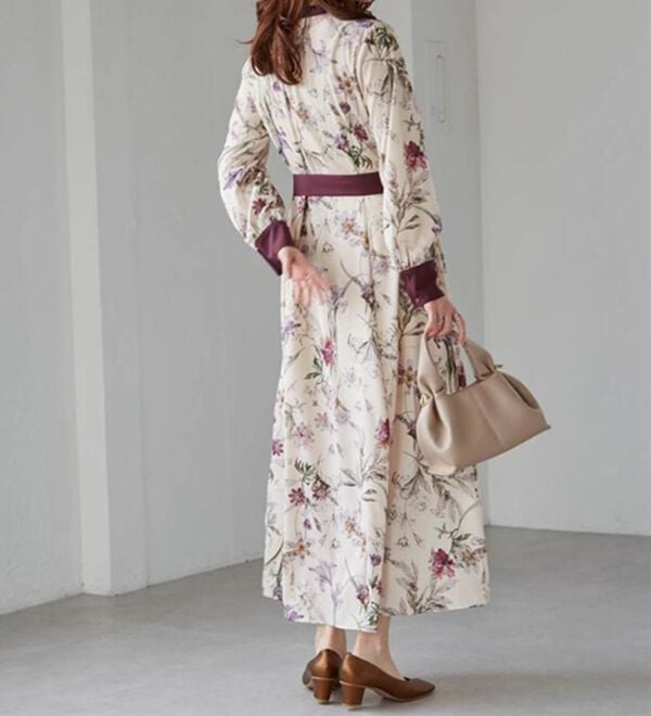 RANAN（ラナン）の「レトロフラワーシャツワンピース（プリントワンピース）」｜詳細画像