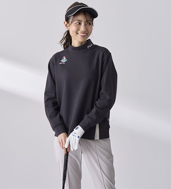 BELLUNA（ベルーナ）の「【Ｄｉｓｎｅｙ／ＦＩＬＡ】ダンボールニットスリットプルオーバー（カットソー）」｜詳細画像