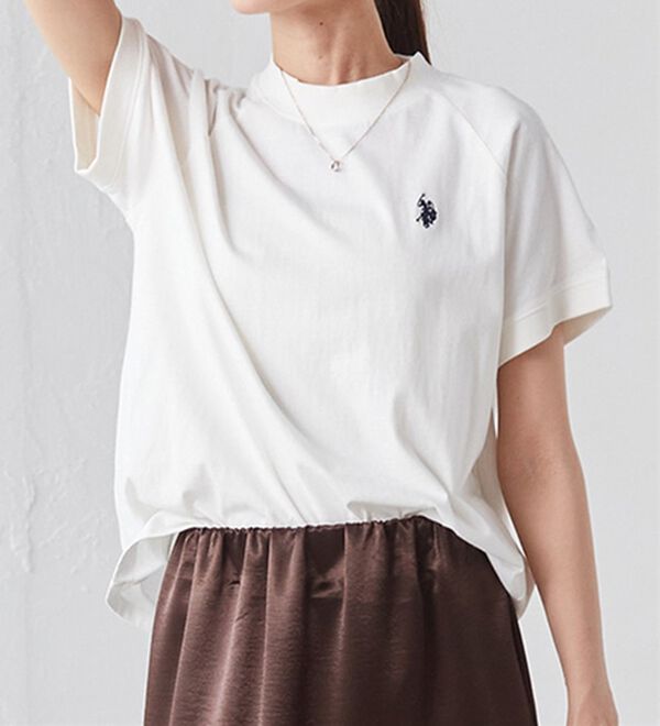 RANAN（ラナン）の「＜Ｕ.Ｓ.　ＰＯＬＯ ＡＳＳＮ.＞綿100％プチハイネックTシャツ（Tシャツ）」｜詳細画像