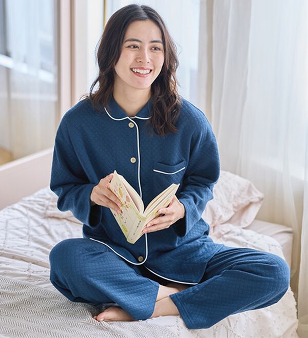 「ふんわりキルト快眠サポートパジャマ（パジャマ・ルームウェア）」｜詳細画像