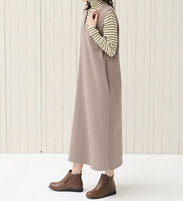 BELLUNA（ベルーナ）の「ゆったり５Ｅダブルファスナーブーツ（ブーツ）」｜詳細画像