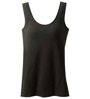 LAVIENNE（ラヴィエンヌ）の「調節できるグラマーさんも快適カップ付インナー（ブラトップ・カップ付きインナー）」｜ブラック