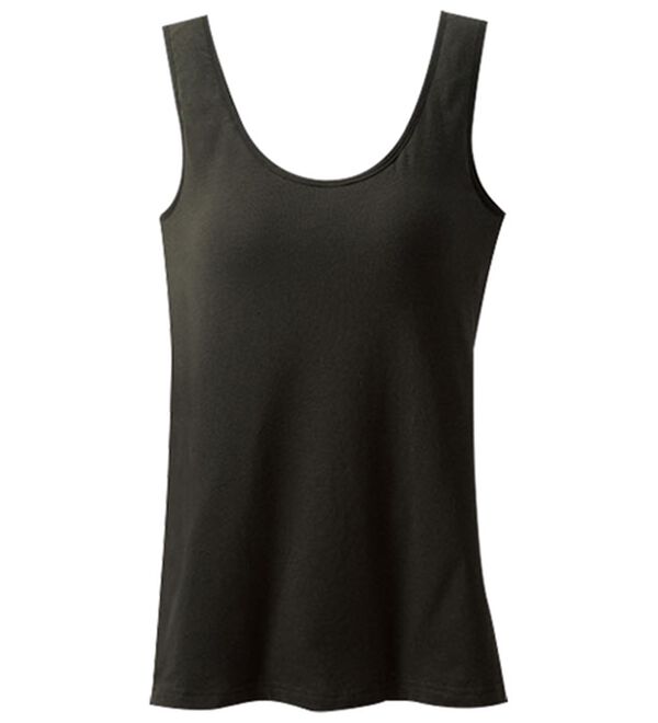 LAVIENNE（ラヴィエンヌ）の「調節できるグラマーさんも快適カップ付インナー（ブラトップ・カップ付きインナー）」｜ブラック