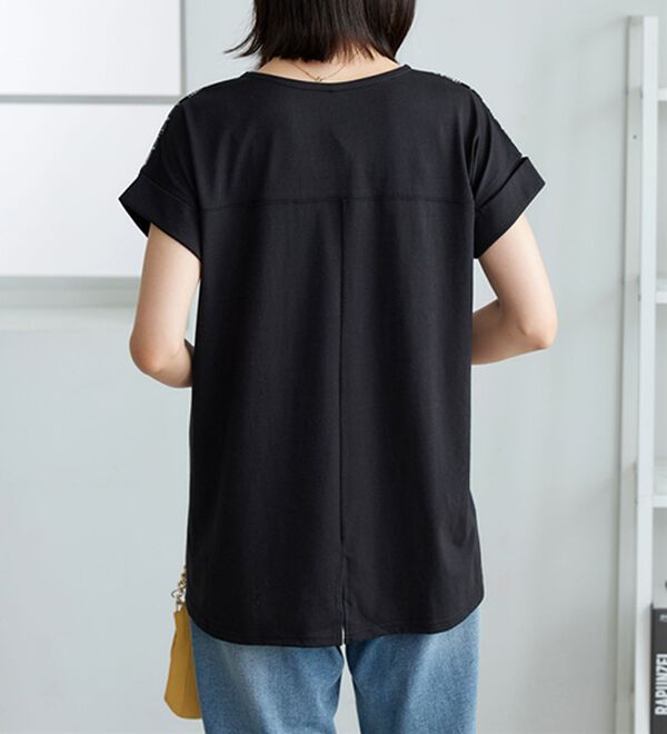 BELLUNA（ベルーナ）の「サッカーチェック切替デザインチュニック（チュニック）」｜詳細画像