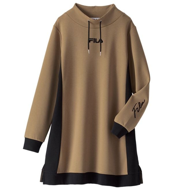 BELLUNA（ベルーナ）の「＜ＦＩＬＡ＞配色切替チュニックワンピース（チュニックワンピース）」｜詳細画像