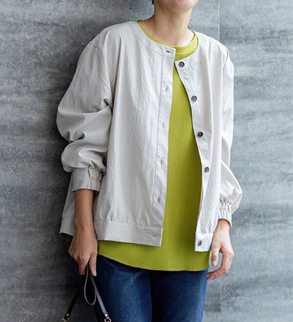 BELLUNA（ベルーナ）の「《快適Ｌａｂ．》 乾きやすい！ドライワッフルプルオーバー（カットソー）」｜詳細画像