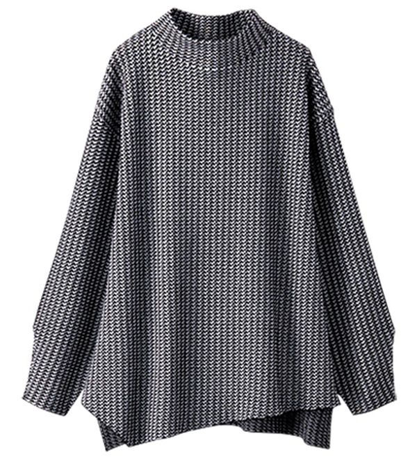 BELLUNA（ベルーナ）の「幾何柄ジャカードニットセットアップ（セットアップ）」｜詳細画像