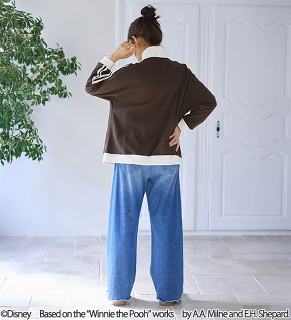 BELLUNA（ベルーナ）の「　＜Ｄｉｓｎｅｙ＞【プー】裏毛トラックジャケット（ブルゾン）」｜詳細画像