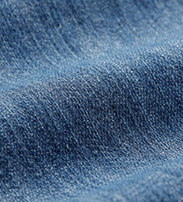 RANAN（ラナン）の「きれい見え麻入りカーブデニム（フルレングスパンツ）」｜詳細画像