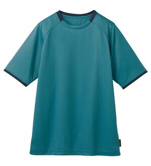 「日本製　男女兼用多機能スポーツウェア（メンズＴシャツ）」｜グリーン(Tシャツ)