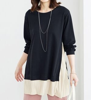 BELLUNA（ベルーナ）の「裾プリーツ切替チュニック（チュニック）」｜詳細画像