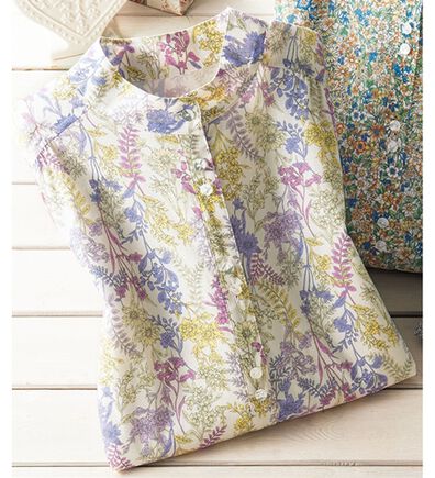 ルフラン（ルフラン）の「小花柄ハイネックブラウス（ブラウス）」