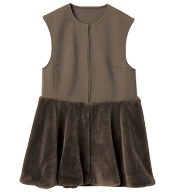 RANAN（ラナン）の「ペプラムファー切替ジレ（ジレ）」｜詳細画像