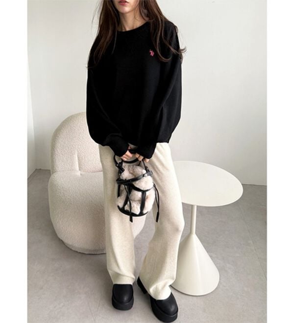 GeeRA（ジーラ）の「【U.S. POLO ASSN.】スウェットライクニット（ニット・セーター）」｜詳細画像