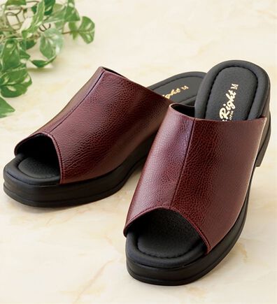 「美脚厚底オープントゥサンダル（サンダル・ミュール）」