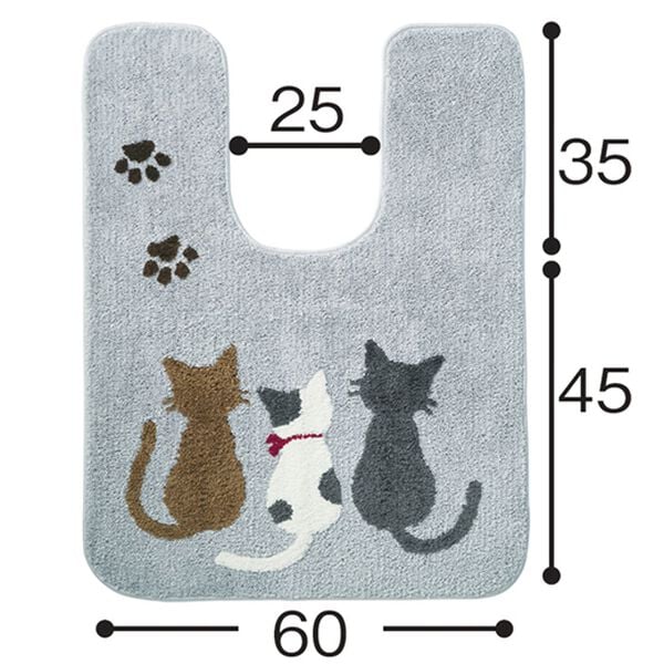 「スリードッグ・スリーキャットトイレタリー（トイレマット）」｜詳細画像