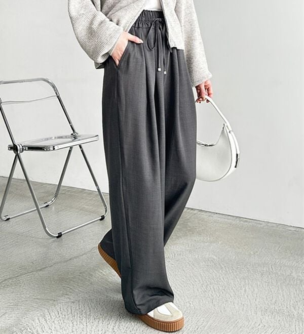 GeeRA（ジーラ）の「【体型カバー】上品なのにラクちんワイドパンツ（フルレングスパンツ）」｜詳細画像