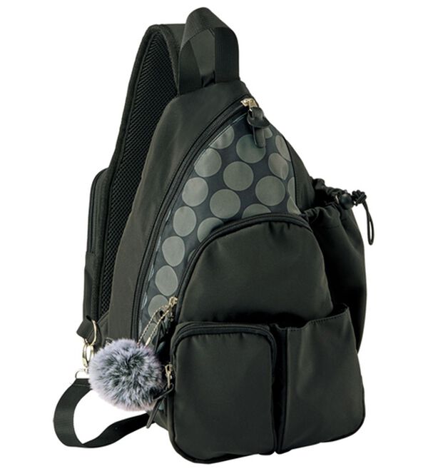 BELLUNA（ベルーナ）の「気がきく小回り優秀ボディバッグ（リュック）」｜黒