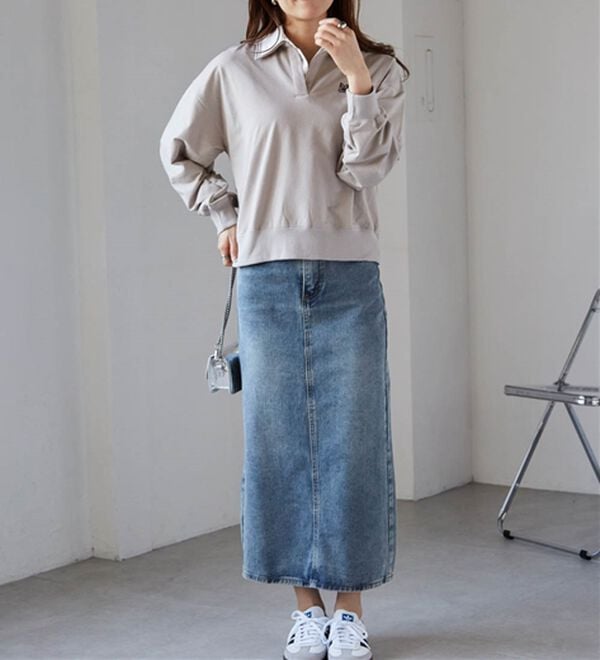 RANAN（ラナン）の「レイヤード襟付きスウェット（トレーナー・スウェット）」｜詳細画像