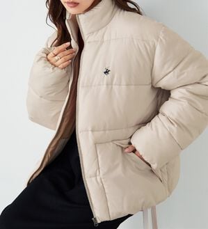 Viola e Viola（ヴィオラ エ ヴィオラ）の「【ビバリーヒルズポロクラブ】男女兼用フェイクダウンコート（ハーフコート）」｜詳細画像