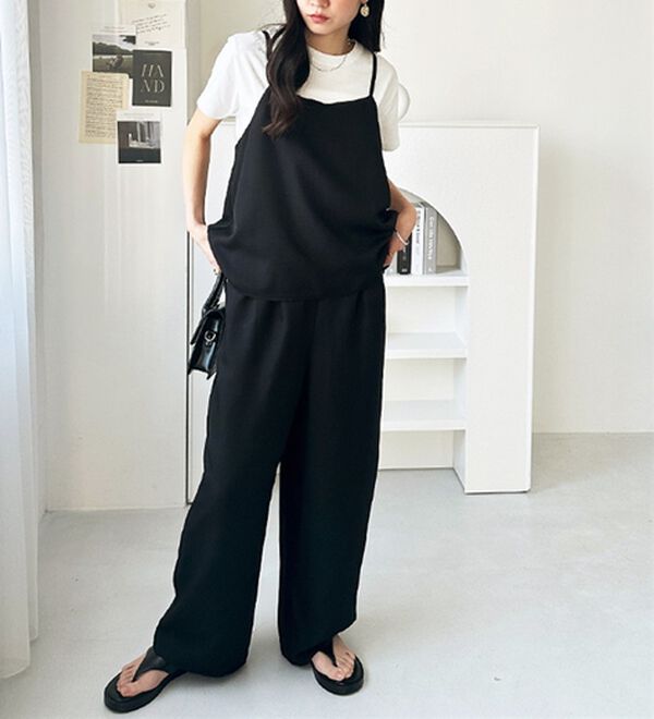 GeeRA（ジーラ）の「セットアップ風キャミソールサロペット（オールインワン）」｜詳細画像