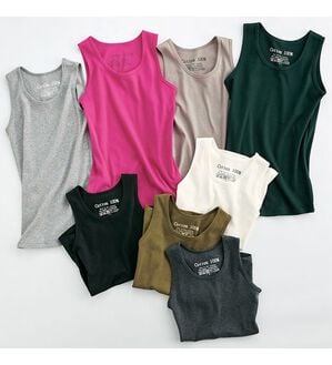 RANAN（ラナン）の「綿１００％　肌ざわりなめらかタンクトップ（タンクトップ・キャミソール）」｜詳細画像