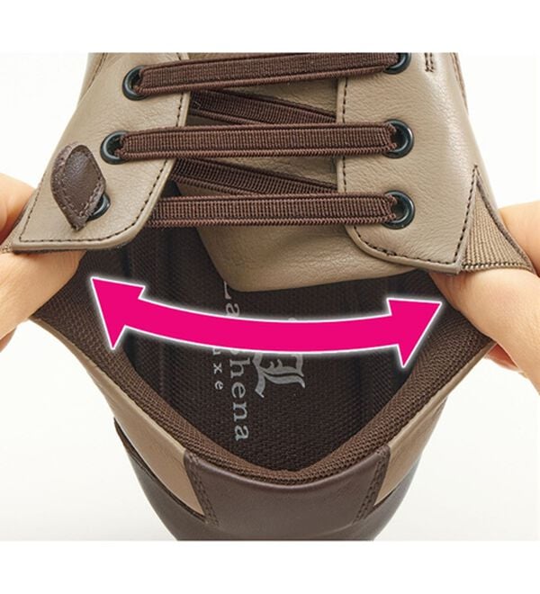 ルフラン（ルフラン）の「＜ラシーナリュクス＞４Ｅ牛革配色コンフォートシューズ（フラットシューズ）」｜詳細画像