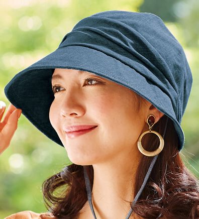 「小顔見えＵＶクロッシェ（帽子）」