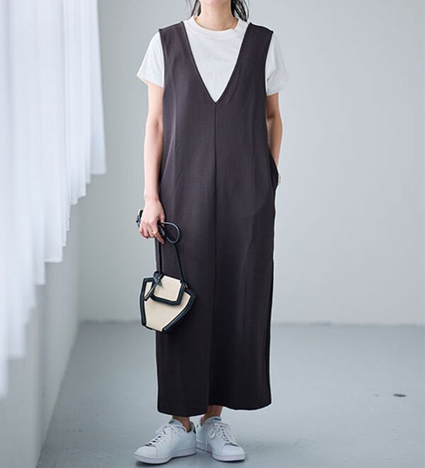 RANAN（ラナン）の「【選べる袖丈】＜BC＞綿100％プチハイネックＴシャツ（カットソー）」｜詳細画像