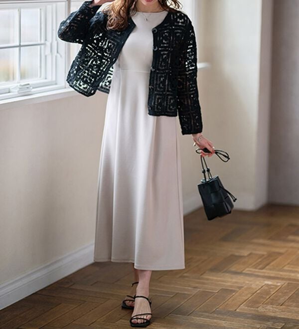 RANAN（ラナン）の「上品見えバックギャザーワンピース（その他ワンピース）」｜詳細画像