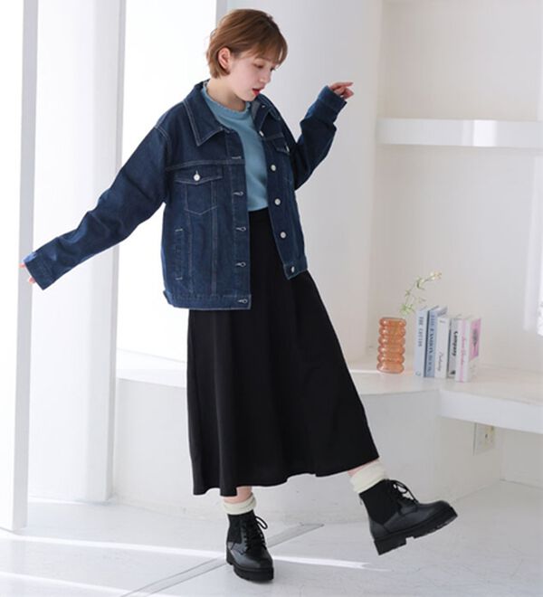 A HAPPY MARILYN（アハッピーマリリン）の「【Ｌ～８Ｌ】選べる身長別＆デザイン　ゆるっと楽ちん　ミニ裏毛　フレアスカート＆ワイドパンツ（ワイドパンツ・ガウチョ）」｜詳細画像