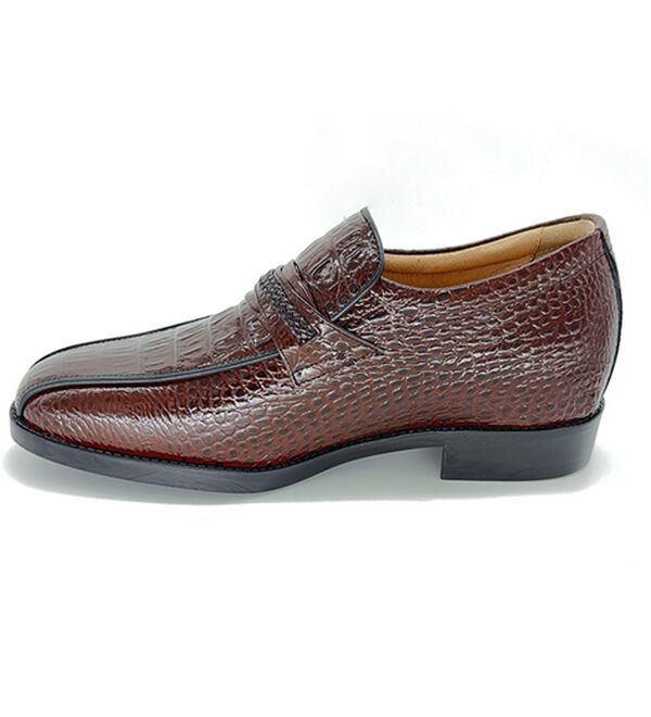 「牛革クロコ調メンズアップシューズ（ビジネスシューズ）」｜詳細画像