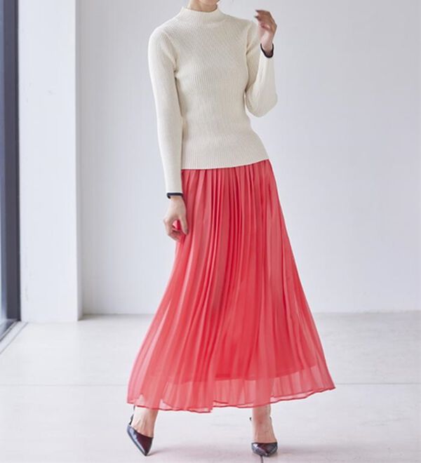 RANAN（ラナン）の「プリーツロングスカート（ロングスカート）」｜詳細画像